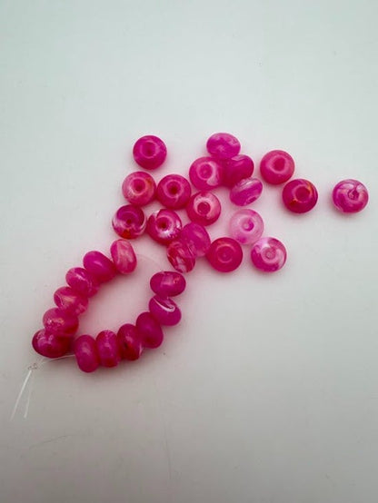 Rondelle 10mm Golden Fuchsia
