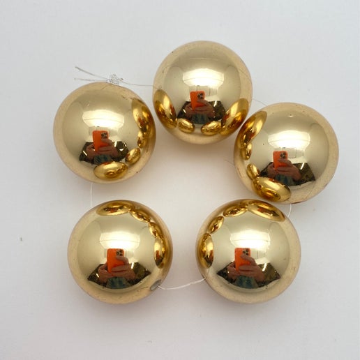 Round 25mm Gold