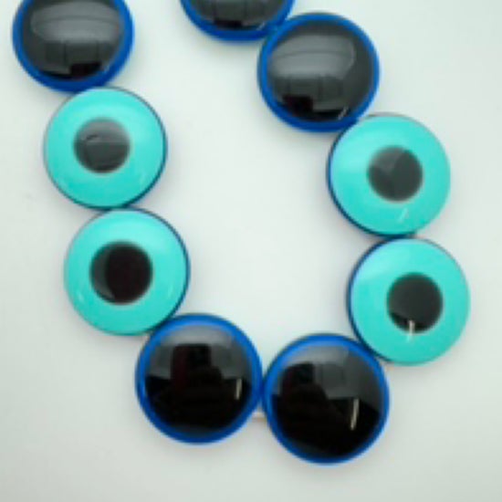 Layered Dome 25mm Turquoise, Navy, Jet