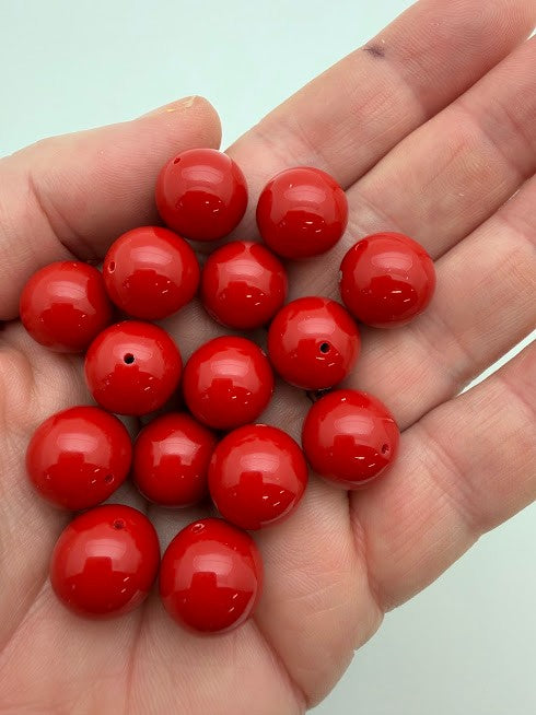 Round 14mm Red