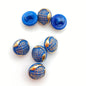 Button 10mm Blue/gold - BUTTON-0145-D