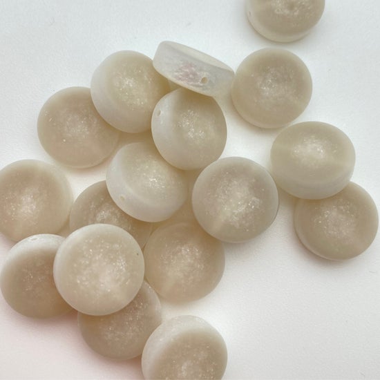 Disk moon glow mat 14mm White - IT-FY-0119-C