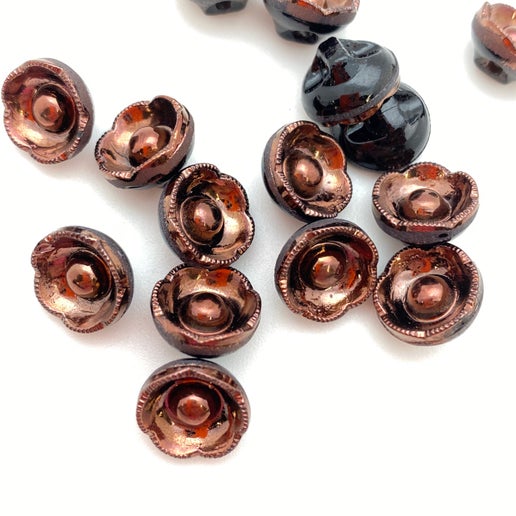 Button 12mm Copper - BUTTON-0342-E