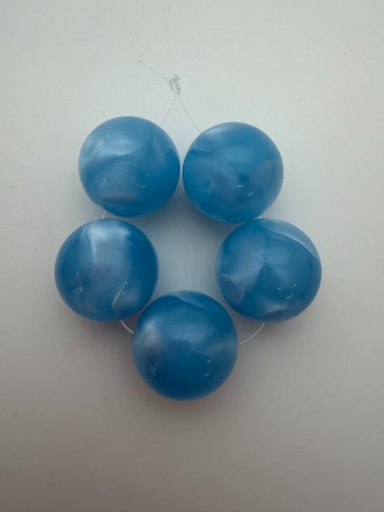 Round 25mm Lt Sapphire Pearl