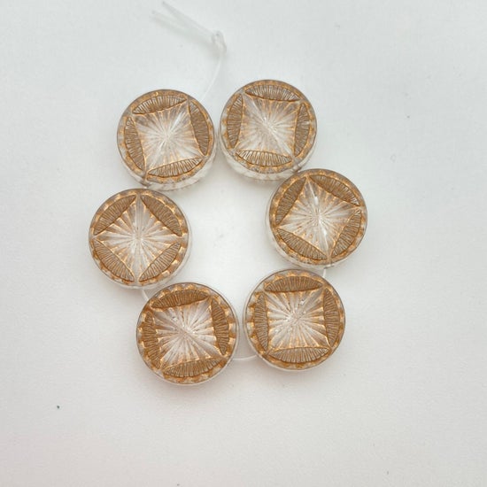 Disk Inlay 16mm Clear/gold