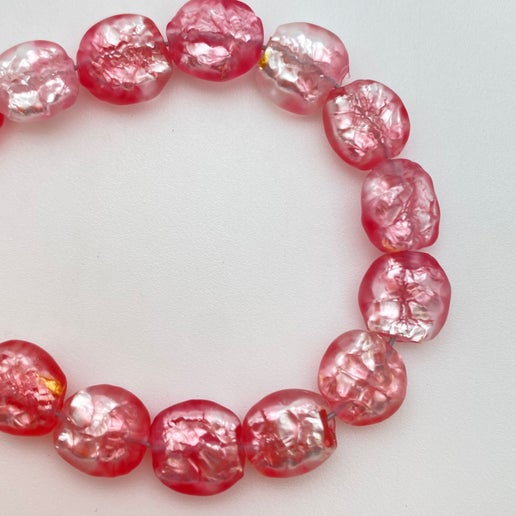 Baroque Flat 10mm Rose Quartz - YAYIN