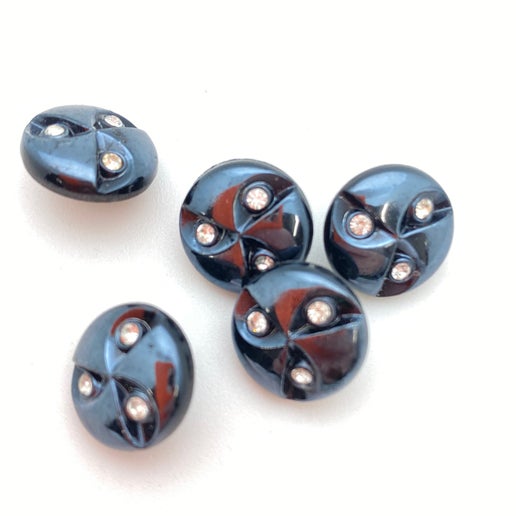 Button 14mm Jet - BUTTON-0155-C