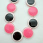 Layered Dome 25mm Pink, Rose & Jet