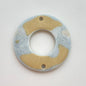 Laser Cut Circle with two hole - 34mm Clay