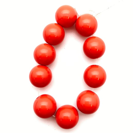 Round 12mm Coral