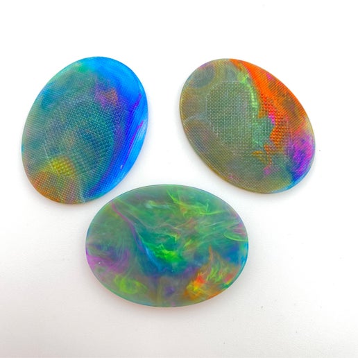 Cab Resin 40x20mm Multi Galaxy