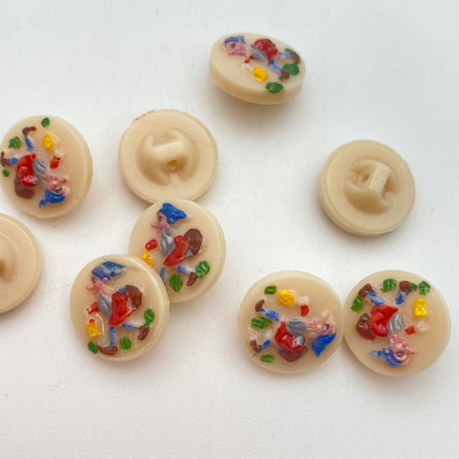 Button Gnome 12mm Beige - BUTTON-0005-A