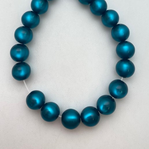 Moon glow Round 8mm Peacock