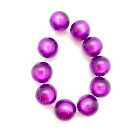 Moon glow round 12mm Violet