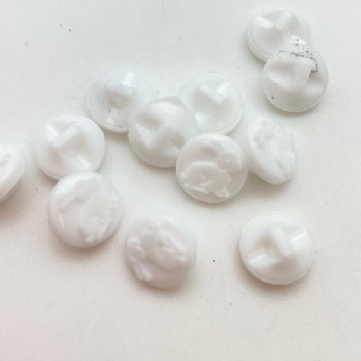 Button 10mm White - BUTTON-0365-C
