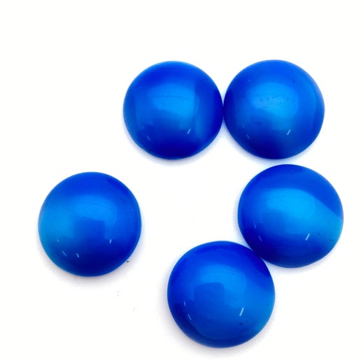 Cab Vintage Glass 18mm Two-tone blue - CAB-0209-D