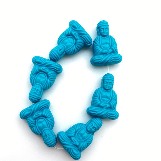 Buddha 25x18mm Turquoise