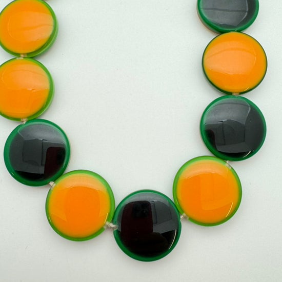 Layered Dome 25mm Tangerine, Kelly, Jet,