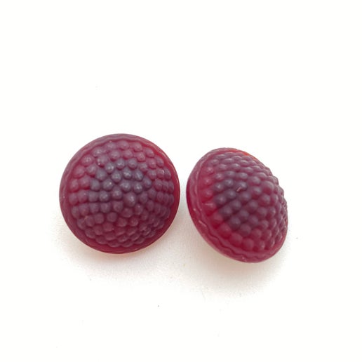 Button 18mm Ruby matte - BUTTON-0315-A