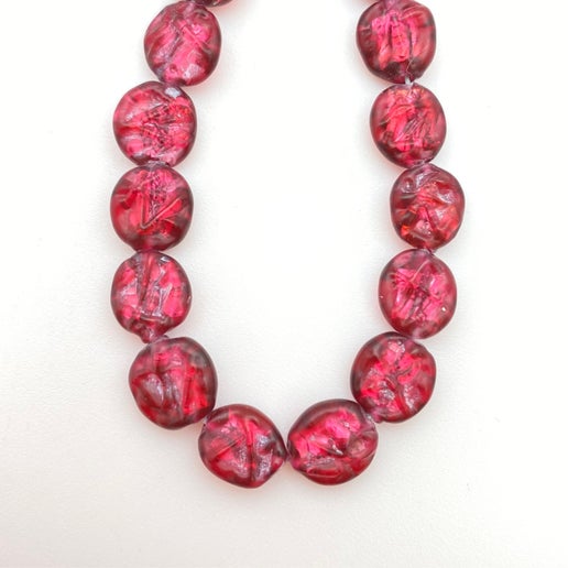 Baroque Flat 10mm Garnet - YAYIN