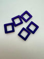Frame Bead 19mm Royal Purple Matte