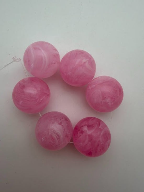 Round 22mm Rose Marble