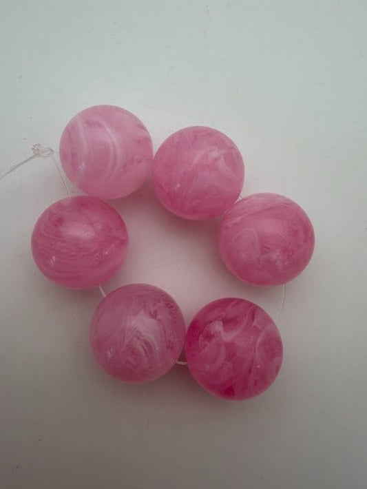 Round 22mm Rose Marble