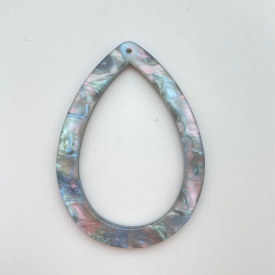 Laser cut Drop hoop 61mm Rainbow shell