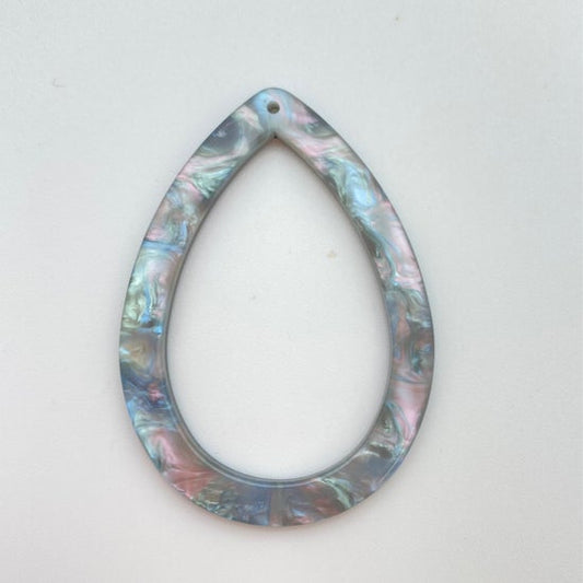 Laser cut Drop hoop 61mm Rainbow shell