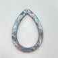 Laser cut Drop hoop 61mm Rainbow shell