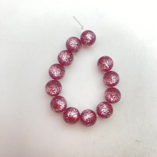 Glitter Round 10mm Dalia