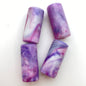 Barrel 30x15mm Multi Purple - FY-0217-B
