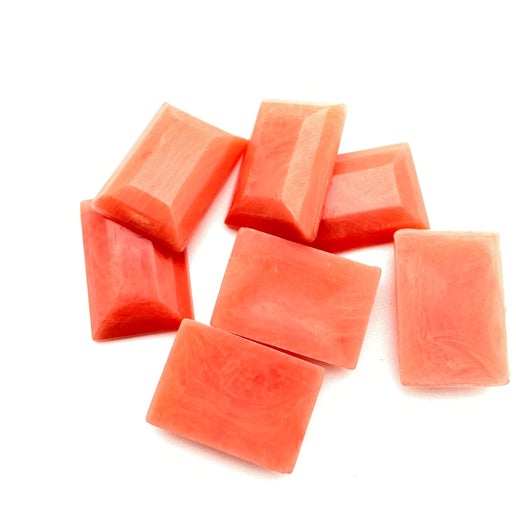 Lucite Cab 20x14mm Coral