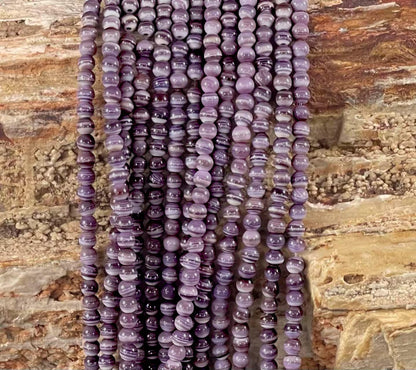 Wampum Quahog Shell AAA Grade Round 3mm