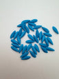 Vintage Glass Dagger 15mm Sky Blue
