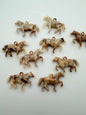 Horse Charm 45mm Natural Marble