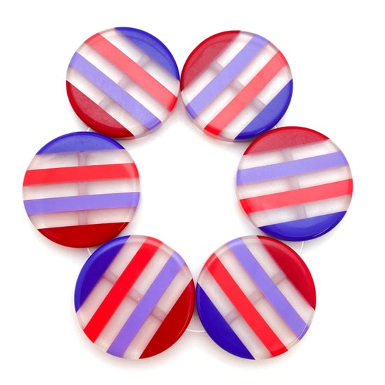 Layered Disk 25mm Multi Royal - IT-FY-0164-B