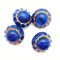 Button 18mm Navy/gold - BUTTON-0473-D