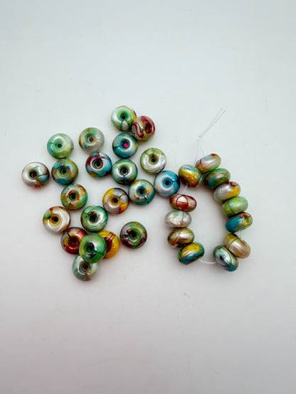 Rondelle 10mm Palm Royale Silk