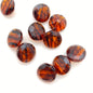 Button Faceted 14mm Tortoise - BUTTON-0028-E