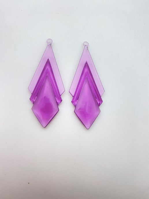 Deco Drops 62x25mm Lilac - DE-0209-B
