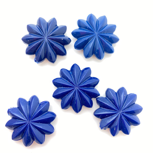 Star Flower 25mm Navy