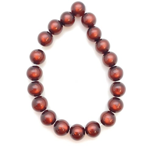 Moon glow Round 8mm Nutshell