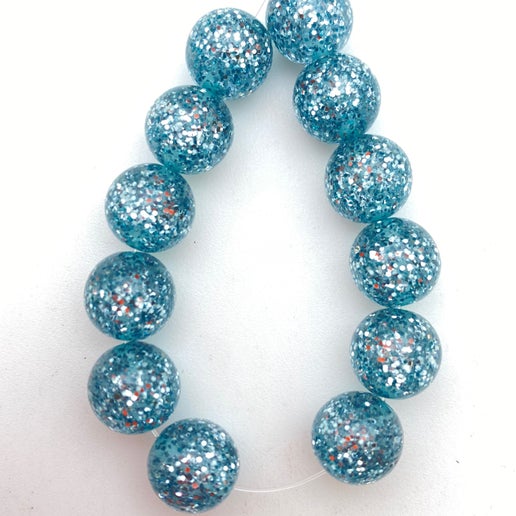 Glitter Round 10mm Pioggia