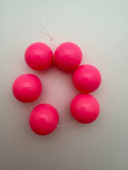 Round 22mm Bubble Gum Pink