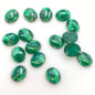 Cab Vintage Glass 10x8mm Emerald - CAB-0022-D
