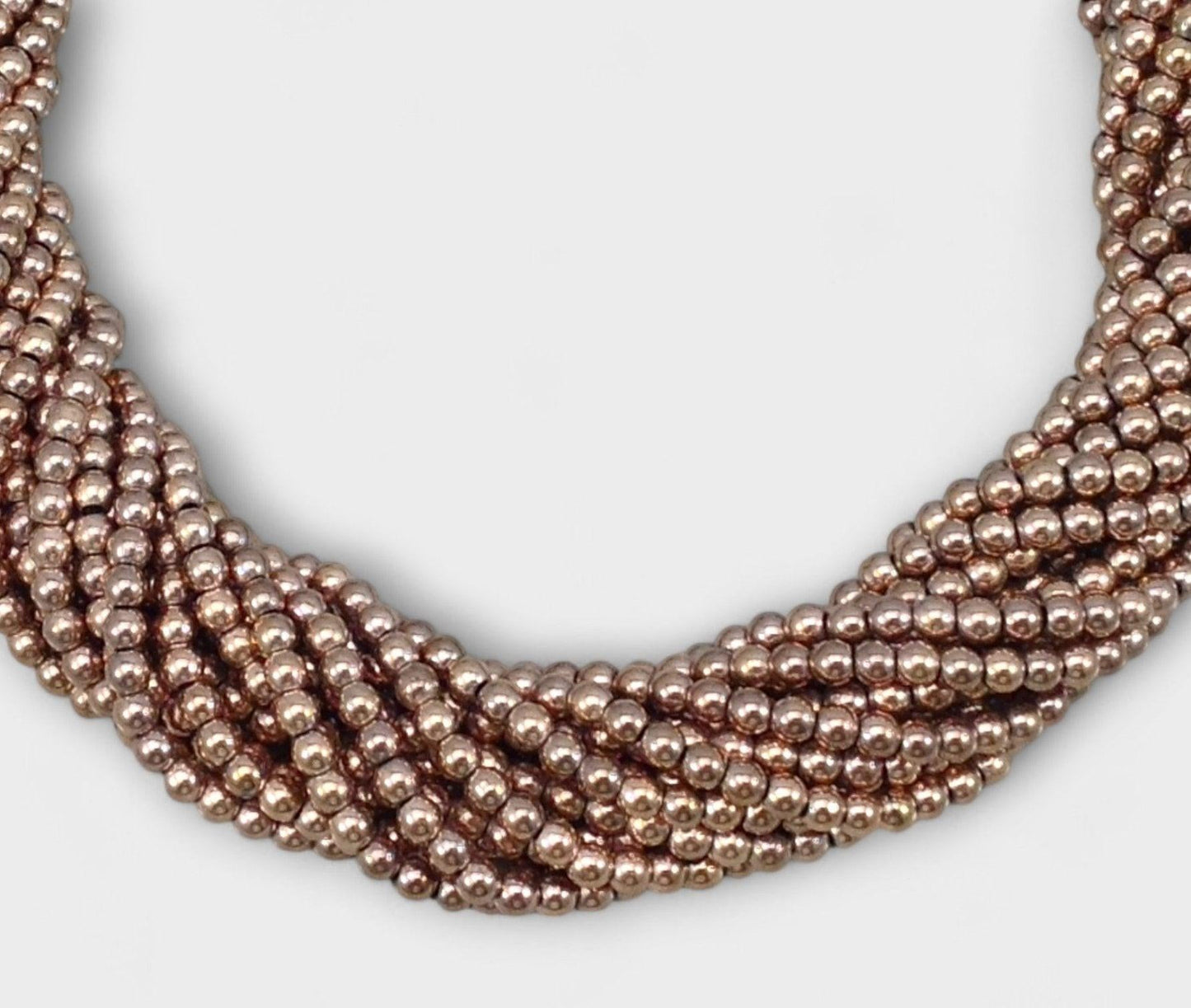 Rose Gold Plated Hematite Round