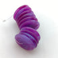 Rondelle 18mm Purple Marble - FY-0190-B
