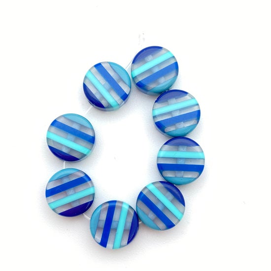 Layered Disk 12mm Multi Blue - IT-FY-0008-D