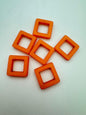 Frame Bead 19mm Cantaloupe Matte
